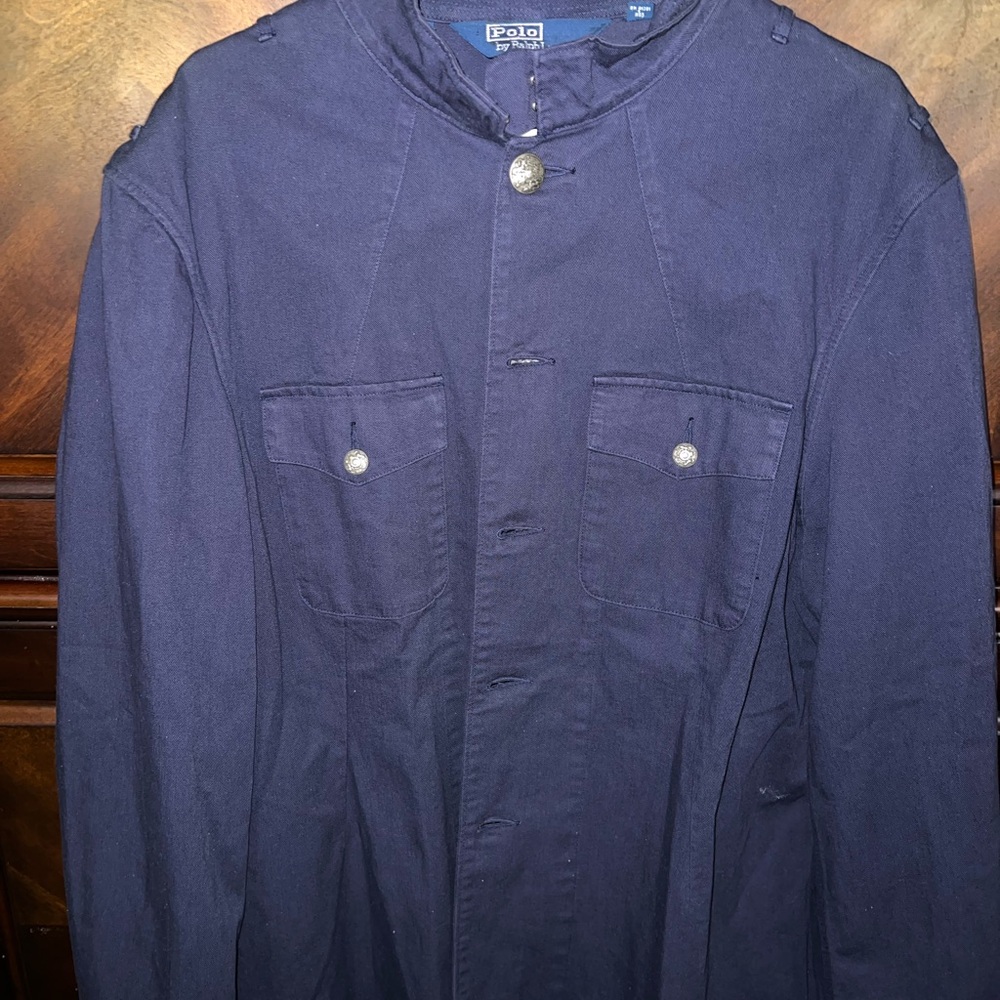 Ralph Lauren Blue Military Field Jacket